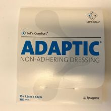 Adaptic Medicazioni Non Aderenti 7,6cm x 7,6cm 10 Pezzi Medicazioni avanzate 