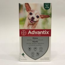 Advantix Spot-On Per Cani Fino a 4kg 4 Pipette Antiparassitari 