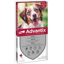 Advantix Spot-on 6 Pipette per Cani di Peso 10-25 kg Antiparassitari 