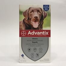 Advantix Spot On Per Cani Oltre 25Kg Fino a 40Kg 4 Pipette Antiparassitari 