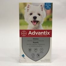 Advantix Spot On Per Cani Oltre 4Kg Fino a 10kg 4 Pipette Antiparassitari 