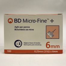 Ago BD Microfine G31 6mm 100 pezzi Aghi per insulina 