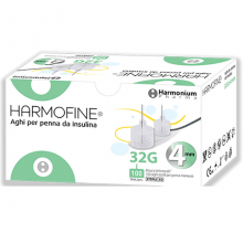 Ago Harmofine G32 4mm 100 Pezzi Aghi per insulina 