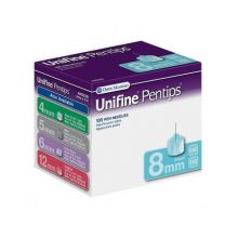 Ago Unifine Pentips G31 8mm 100 pezzi Aghi per insulina 