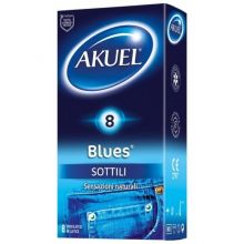 Akuel Blues Sottile 8 Pezzi Preservativi 