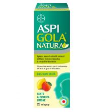 Aspi Gola Natura Spray Albicocca e Limone 20ml Prodotti per gola, bocca e labbra 