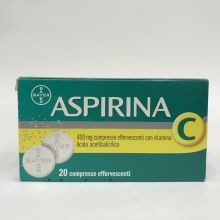 Aspirina C 400mg+240mg 20 compresse effervescenti Farmaci per curare  raffreddore e influenza 