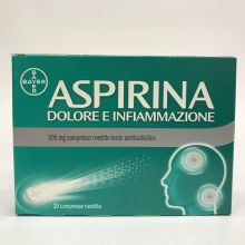 Aspirina Dolore Infiammazione 20 Compresse 500 mg Farmaci Antidolorifici 