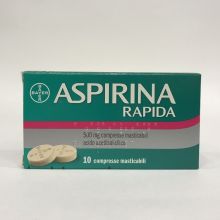 Aspirina Rapida 500 mg 10 compresse masticabili Farmaci Antinfiammatori 