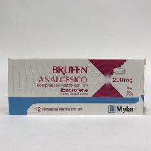 Brufen Analgesico Mylan 200mg 12 Compresse Rivestite Ibuprofene 