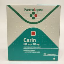Carin 330mg+200mg 20 compresse effervescenti Farmaci per curare  raffreddore e influenza 