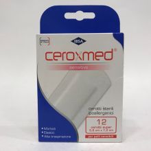 Ceroxmed Sensitive Cerotti Super 3,8cmx7,2cm 12 Pezzi Cerotti 