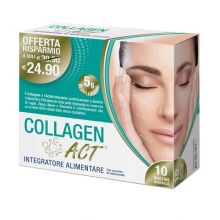 Collagen Act 10 Bustine Integratori per la Pelle 
