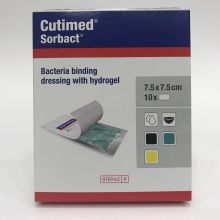Cutimed Sorbact Gel Medicazione di Captazione Batterica 7,5cm x 7,5cm 10 Pezzi Medicazioni avanzate 