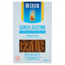 De Cecco Fusilli Senza Glutine n°34 400g Pasta senza glutine 