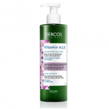 Dercos Nutrients Shampoo Vitamin ACE Illuminante 250ml Shampoo capelli secchi e normali 