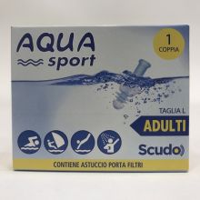 Earplug Scudo Aquasport Adulti 2 Pezzi Tappi per le orecchie 
