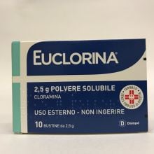 Euclorina Polvere solubile 10 Bustine 2,5g Disinfettanti per la cute 