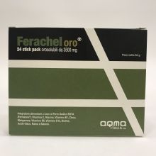Ferachel Oro 24 Stick Pack Orosolubili Integratore Ferro 