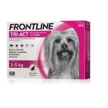 Frontline Tri Act Cani da 2 a 5kg 3 pipette Antiparassitari 