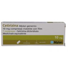 Cetirizina Mylan 7 Compresse Rivestite 10mg Farmaci Antistaminici 