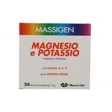 MASSIGEN MAGNESIO POTASSIO240G Integratori Sali Minerali 
