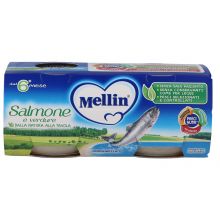 MELLIN OMOG SALMONE 2X80G Omogeneizzati di pesce 