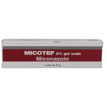 Micotef Gel Orale 40 g 2% Antimicotici per la bocca 