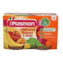 PLASMON OMOG ALB/BAN/MEL2X104G Omogeneizzati di frutta 