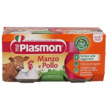 PLASMON OMOG MANZO/POL 80GX2PZ Omogeneizzati di carne 