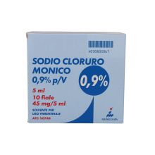 Sodio Cloruro Monico 0,9% 10 Fiale 5ml Soluzioni fisiologiche 
