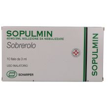 Sopulmin 10 Fiale Da Nebulizzare 40 mg/3 ml Mucolitici e fluidificanti 