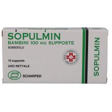 Sopulmin Bambini 10 Supposte 100 mg  Mucolitici e fluidificanti 