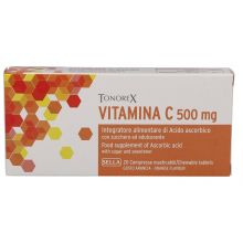 Tonorex Vitamina C 500mg 20 Compresse Masticabili Prevenzione e benessere 