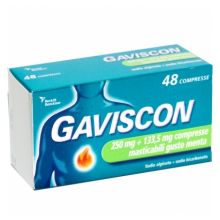 Gaviscon 48 Compresse gusto menta 250+133,5mg Unassigned 