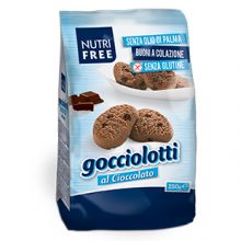Nutrifree Gocciolotti al Cioccolato 250 g Dolci senza glutine 