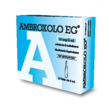Ambroxolo EG Aerosol 10 Fiale 15 mg/2 ml  Mucolitici e fluidificanti 
