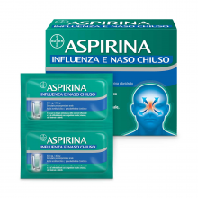 Aspirina Influenza e Naso Chiuso 20 Bustine Farmaci per curare  raffreddore e influenza 