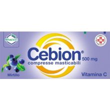 Cebion 500 20 Compresse masticabili Gusto mirtillo Tonici, vitaminici e sali minerali 