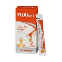 Fluifort Sciroppo 12 Bustine 2,7g/10ml Mucolitici e fluidificanti 