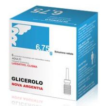 Glicerolo Novo Argentia 6 Microclismi Adulti 6,75g Lassativi 