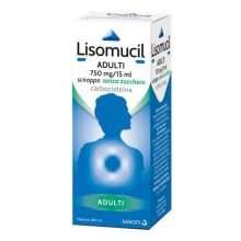Lisomucil Adulti Sciroppo 200 ml Senza Zucchero 750 mg/15 ml 023185097 Mucolitici e fluidificanti 