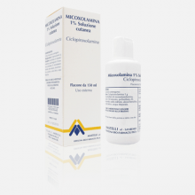 Micoxolamina Soluzione cutanea 150ml 1% Lozioni e polveri per la pelle 