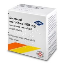 Solmucol Mucolitico 24 Compresse Orosolubili 200 mg  Mucolitici e fluidificanti 