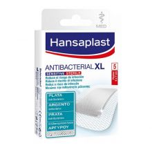 Hansaplast Med Sensitive Silver XL 6cm x 7cm 5 cerotti Cerotti 