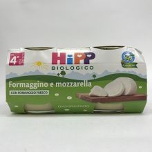 HIPP BIO FORMAGGINO E MOZZARELLA 2 X 80G Omogeneizzati di formaggi 