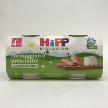 HIPP BIO FORMAGGINO E PROSCIUTTO 2 X 80G Omogeneizzati di formaggi 
