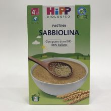 Hipp Biologico Pastina Sabbiolina 320g Pasta per bambini e semolini 