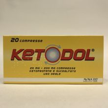 Ketodol 20 Compresse A Rilascio Modificato 25 mg + 200 mg  Farmaci Antinfiammatori 