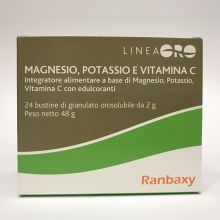 Linea Oro Ranbaxy Magnesio, Potassio e Vitamina C 24 bustine Integratori Sali Minerali 